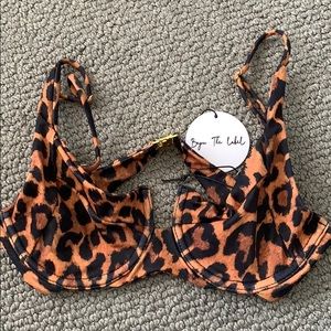 Bayu the Label Leopard Bathing suit top
